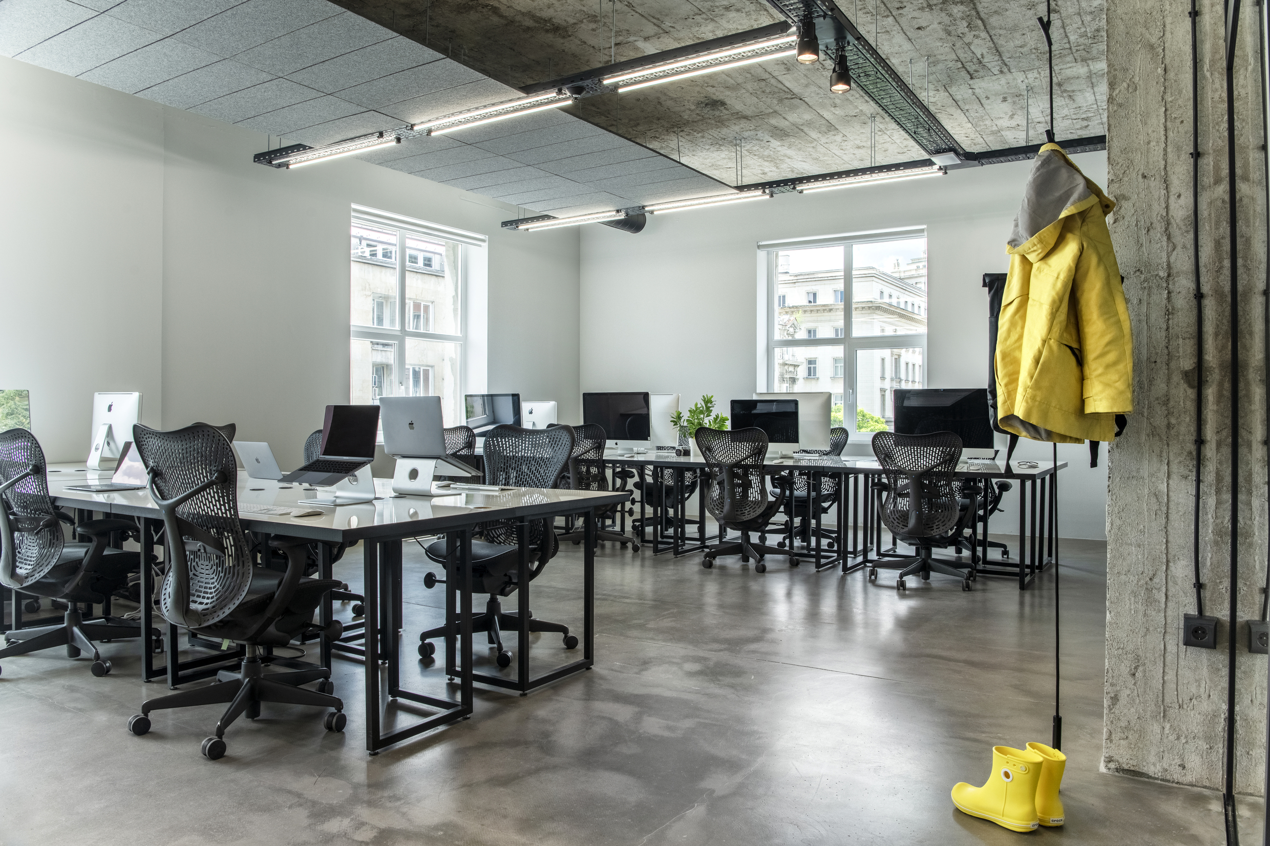 Working area at Despark agency headquarters, Sofia